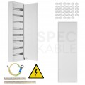 Rozdzielnica natynkowa metalowa 8x18 modułów IP30 (400V AC) 1355x436x130mm drzwi pełne KOLE SYSTEMS