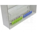 Rozdzielnica natynkowa RN-12 (N+PE) 1x12 modułów IP40 311x205x95mm drzwi transparentne Elektro-Plast