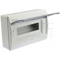 Rozdzielnica natynkowa RN-12 (N+PE) 1x12 modułów IP40 311x205x95mm drzwi transparentne Elektro-Plast