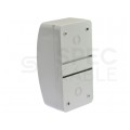 Rozdzielnica natynkowa RNTO-4 (bez listwy) 1x4 moduły IP42 98x200x88mm drzwi transparentne Elektro-Plast
