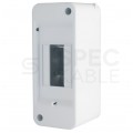Rozdzielnica natynkowa S-3 1x3 moduły IP20 76x140x67mm bez drzwi INCOBEX