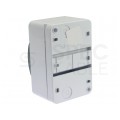 Rozdzielnica natynkowa S-4 (N+PE) 1x4 moduły IP40 92x140x85mm drzwi transparentne dymne PAWBOL