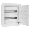 Rozdzielnica podtynkowa metalowa 2x18 modułów IP30 (400V AC) 435x415x130mm drzwi pełne KOLE SYSTEMS