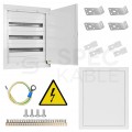 Rozdzielnica podtynkowa metalowa 3x24 modułów IP30 (400V AC) 665x523x130mm drzwi pełne KOLE SYSTEMS
