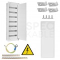 Rozdzielnica podtynkowa metalowa 7x18 modułów IP30 (400V AC) 1185x415x130mm drzwi pełne KOLE SYSTEMS