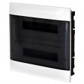 Rozdzielnica podtynkowa PRACTIBOX 2x18 modułów IP40 381x432x72mm drzwi transparentne dymne LEGRAND