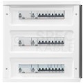 Rozdzielnica podtynkowa PRACTIBOX 2x18 modułów IP40 381x432x72mm drzwi transparentne dymne LEGRAND