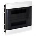 Rozdzielnica podtynkowa PRACTIBOX 2x18 modułów IP40 381x432x72mm drzwi transparentne dymne LEGRAND