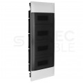 Rozdzielnica podtynkowa PRACTIBOX 4x12 modułów IP40 761x324x72mm drzwi transparentne dymne LEGRAND