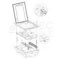 Rozdzielnica podtynkowa PXF 2x12 modułów IP40 (400V AC) 368x330x88mm drzwi pełne NOARK
