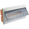 Rozdzielnica podtynkowa RP-18 (N+PE) 1x18 modułów IP40 205x416x74mm drzwi transparentne Elektro-Plast
