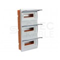 Rozdzielnica podtynkowa RP-36 (N+PE) 3x12 modułów IP40 605x312x84mm drzwi transparentne Elektro-Plast