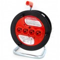 Rozgałęźnik, bęben na przedłużacz budowlany 4 gniazda [2P+Z] 230V 16A IP20 + termik KOOP ELEKTRO