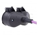 Rozgałęźnik na kabel 2 gniazda [2P+Z] 230V 16A czarny IP44