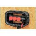 Rozwijak do kabli z listwa elektryczną ( brak kabla w zestawie ) 3xGN typ F IP44 Qbrick System Custom Cable Winder Set