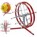 Rozwijak uniwersalny do kabli i przewodów pionowy podwójny fi: 55cm