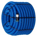 Rura karbowana AROT 40mm dwuwarstwowa osłonowa do ziemi peszel z pilotem 450N HDPE niebieska 25m RDG ELMARK