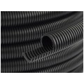 Rura karbowana elektroinstalacyjna 20/14,1mm giętka samogasnąca peszel 750N PVC UV czarna 100m TUBIFOR