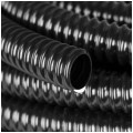 Rura karbowana elektroinstalacyjna GUS (RSF) 24,7/20mm wzmocniona spiralą giętka samogasnąca peszel elastyczny 320N PVC UV czarna 10m