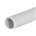Rura karbowana elektroinstalacyjna GUS (RSF) 25mm wzmocniona spiralą giętka samogasnąca peszel elastyczny 320N PVC UV szara 30m
