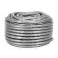 Rura karbowana elektroinstalacyjna metalowa 29/26mm giętka peszel z pilotem kolor metaliczny IP40 320N 25m
