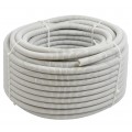 Rura karbowana elektroinstalacyjna RKGL 20/15mm giętka samogasnąca peszel bez pilota 320N PVC UV szara 50m