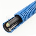 Rura karbowana elektroinstalacyjna RODK DVR 40/32mm dwuwarstwowa do ziemi peszel z pilotem AROT 450N HDPE niebieska 50m