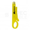 Ściągacz izolacji do kabli i przewodów UTP/STP żółty NEKU
