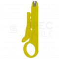 Ściągacz izolacji do kabli i przewodów UTP/STP żółty NEKU