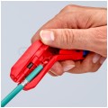 Ściągacz izolacji uniwersalny typu Allrounder do kabli okrągłych 8-13mm oraz koncentrycznych 4,8-7,5mm ErgoStrip dla osób leworęcznych KNIPEX 16 95 02 SB