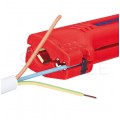 Ściągacz izolacji uniwersalny typu Allrounder do kabli w budynkach i przemyśle KNIPEX 16 90 130 SB