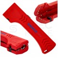 Ściągacz izolacji uniwersalny typu Allrounder do kabli w budynkach i przemyśle KNIPEX 16 90 130 SB