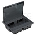 SIMON Connect Puszka podłogowa KF prostokątna 8xK45 250x327mm IK08 szara KF400/1