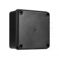 Skrzynka hermetyczna IP65 puszka instalacyjna 100x100x50mm bezhalogenowa czarna UV S-BOX 116C