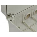 Skrzynka hermetyczna IP65 Puszka instalacyjna 380x300x120mm bezhalogenowa szara z dławikami PG29 S-BOX 706
