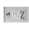 Skrzynka szafka gazowa nierdzewna INOX 250x250x150mm + kluczyk bezpieczeństwa