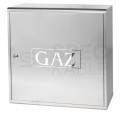 Skrzynka szafka gazowa nierdzewna INOX 600x600x250mm + kluczyk bezpieczeństwa