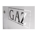 Skrzynka szafka gazowa nierdzewna INOX 600x600x250mm + kluczyk bezpieczeństwa