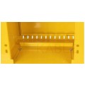 Skrzynka szafka gazowa nierdzewna żółta 250x250x150mm + kluczyk bezpieczeństwa