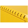 Skrzynka szafka gazowa nierdzewna żółta 250x250x200mm + kluczyk bezpieczeństwa