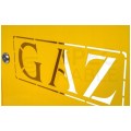 Skrzynka szafka gazowa nierdzewna żółta 600x600x250mm + kluczyk bezpieczeństwa