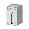 Solarny słupek ogrodowy wysokość 93cm IP44 2W 110lm 2200mAh barwa 3000-6000K czarny V-TAC VT-984-S 3 LATA GWARANCJI