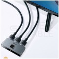 Splitter HDMI 1.4 Rozgałęźnik 1x wejście / 2x wyjście 4K@30 Ultra HD dwukierunkowy BASEUS CAHUB-BC0G