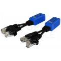 Splitter P-POE2 RJ45 kat.5e 2 wtyki / 1 gniazdo rozdzielacz do kamer IP POE Pulsar