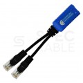 Splitter P-POE2 RJ45 kat.5e 2 wtyki / 1 gniazdo rozdzielacz do kamer IP POE Pulsar