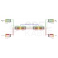 Splitter P-POE2 RJ45 kat.5e do zasilania 2 kamer IP PoE za pomocą skrętki LAN (2x RJ45 1x RJ45) Pulsar