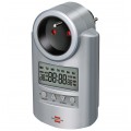 Sterownik czasowy 230V pojedyńczy timer LCD Primera-Line 3500W srebrny Brennenstuhl