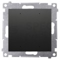 Sterownik przyciskowy oświetleniowy Wi-Fi SWITCH 16A 230V SIMON 54 GO czarny Kontakt Simon DEW1W.01/49