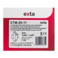 Stycznik modułowy instalacyjny cewka 25A 230V AC 1xNO + 1xNC na szynę TH35 DIN EXTA ZAMEL