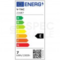 Świetlówka tubowa 60cm, regulowana LED G13 T8 230V 7,5W 850lm 6500K IP20 barwa CW biała zimna ze starterem V-TAC SAMSUNG VT-062-N 5 LAT GWARANCJI